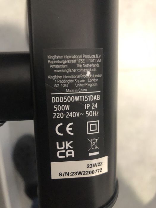 Grzejnik Elektryczny 500W czarny