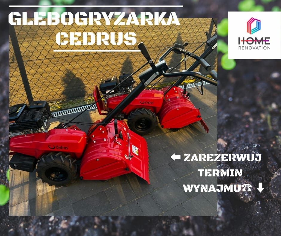 Wynajem Aerator Glebogryzarka Wertykulator Zagęszczarka  Wypożyczalnia