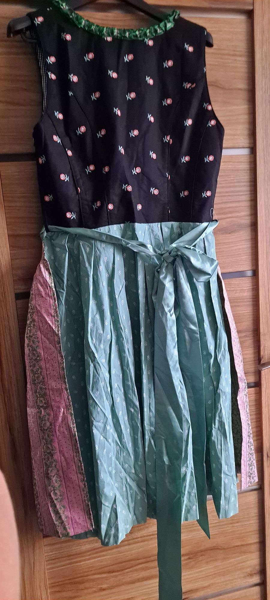 sukienka ludowa folk oktoberfest święta przebranie kostium bal 44 xxl