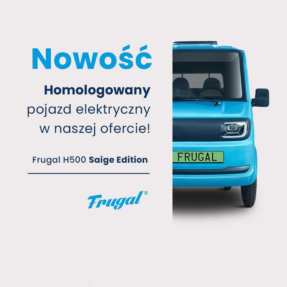 Homologowany, przemysłowy pojazd elektryczny FRUGAL H500 Saige Edition