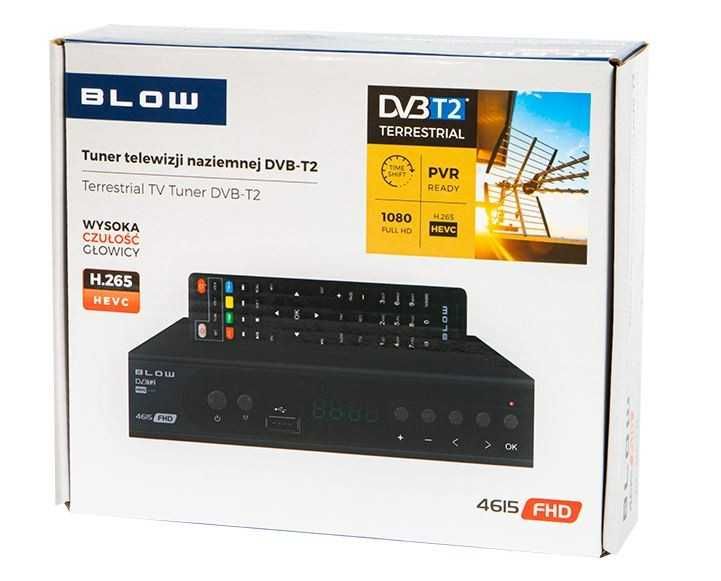 Tuner TV dekoder odbiera DVB-T i DVBT-2 HDMI H.265