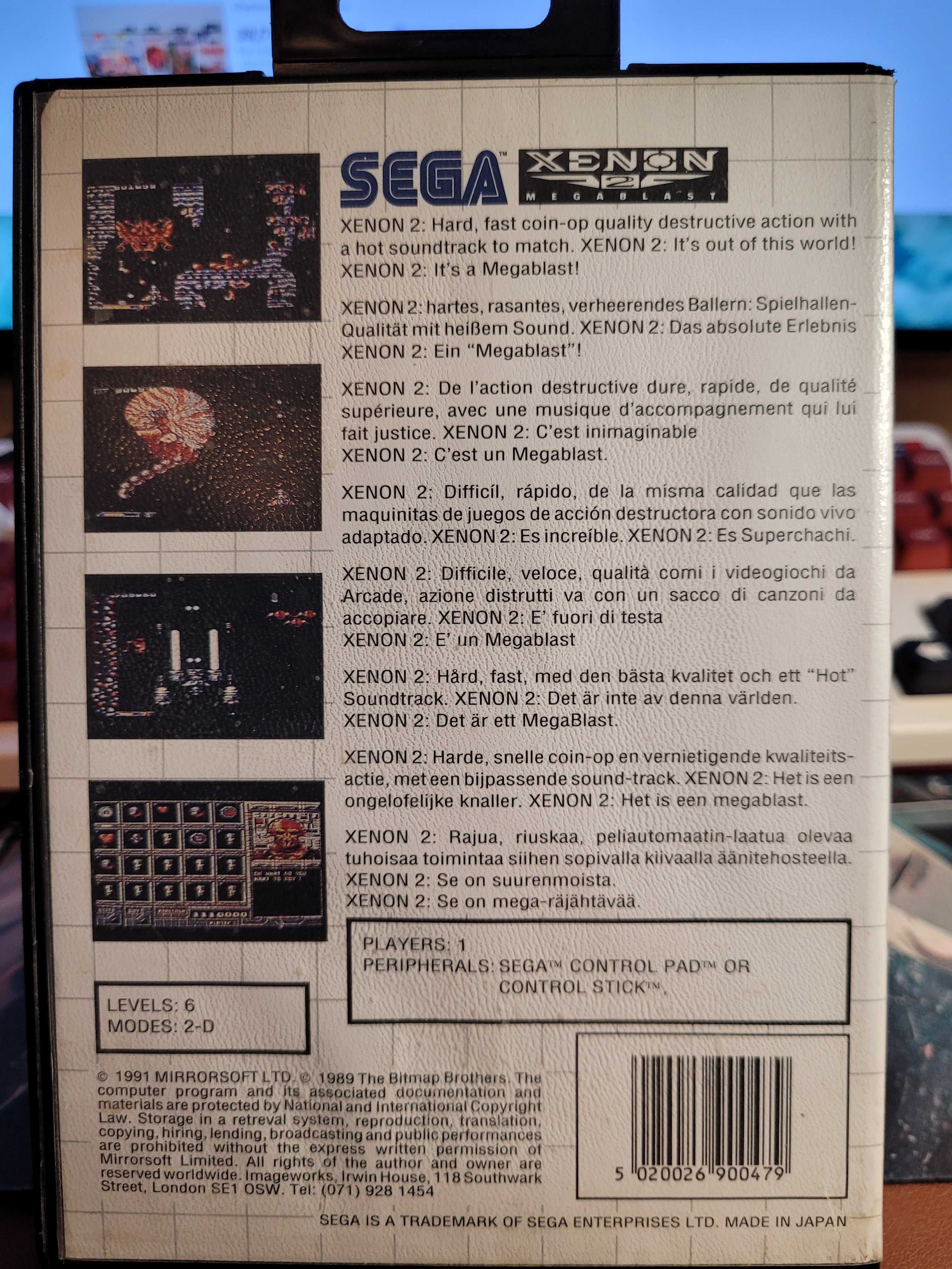 Xenon 2 [Sega Master System] PAL 3xA