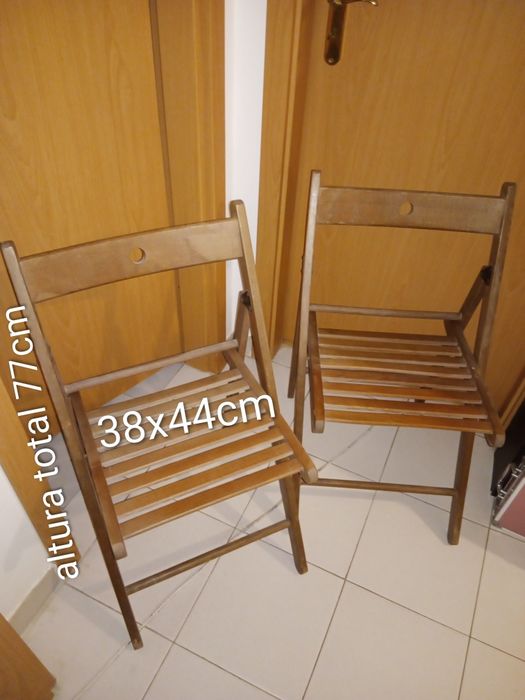 Par cadeiras IKEA madeira