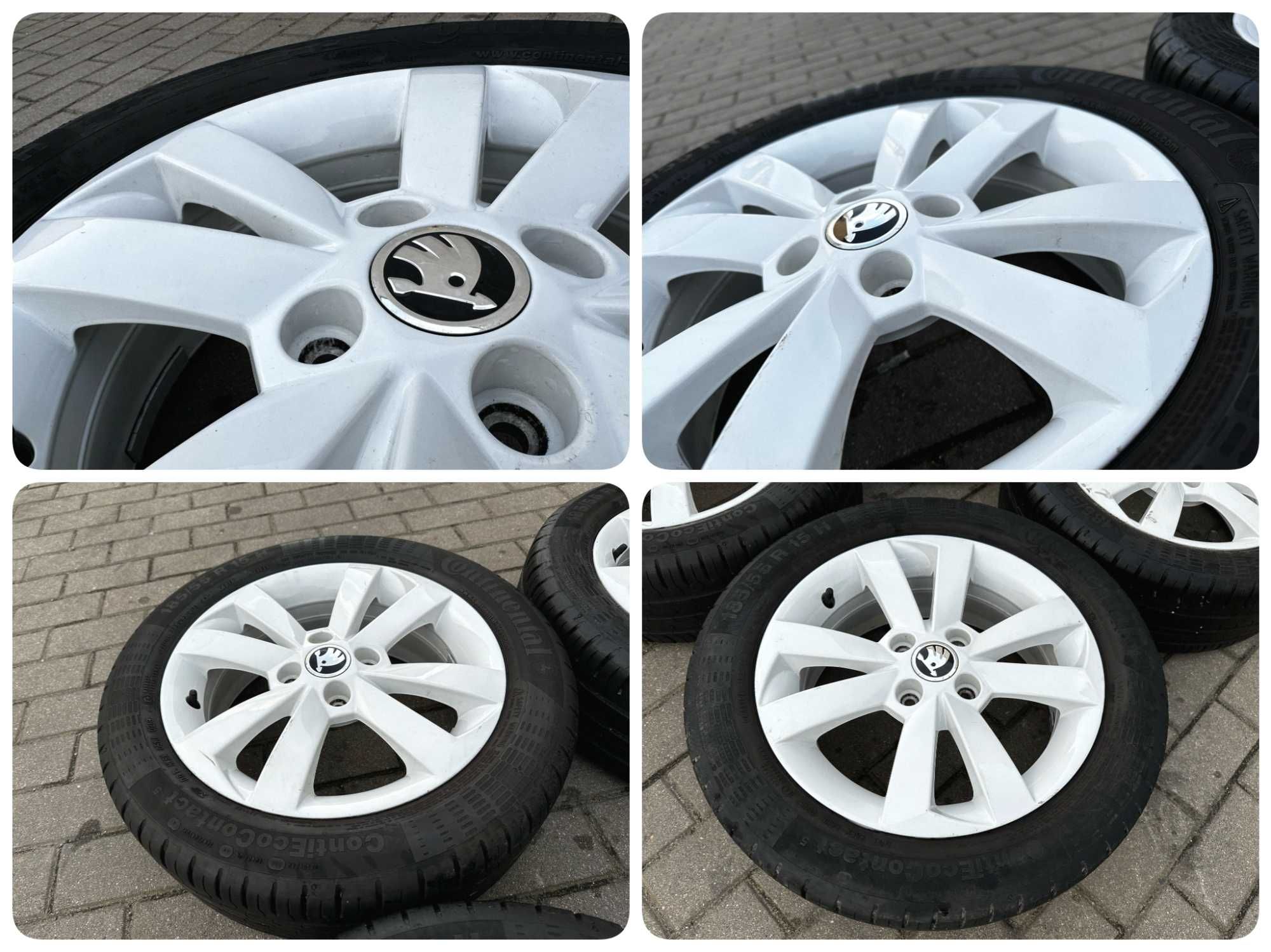 Koła Letnie 15 SKODA CITIGO VW UP SEAT MII 185/55R15 Continental 4X100