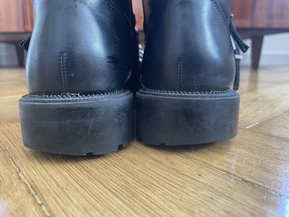 Botki z perłami i łancuchami, Stradivarius, 38
