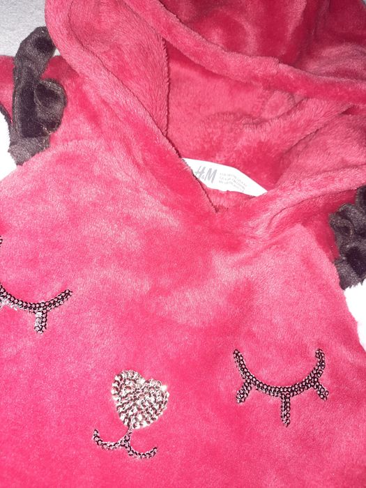 Sukienka h&m r. 110-116, 4-6 tunika pluszowa święta mikołaj