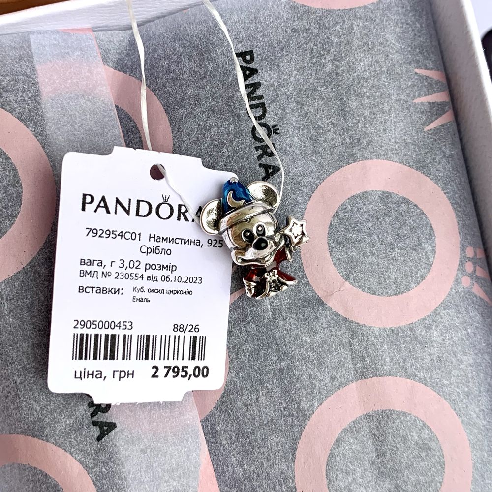 Шарм Пандора оригінал «Міккі Маус» Pandora намистина підвіска
