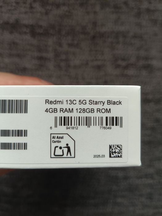 Xiaomi Redmi 13C Starry Black – 4GB RAM / 128GB ROM – Novo