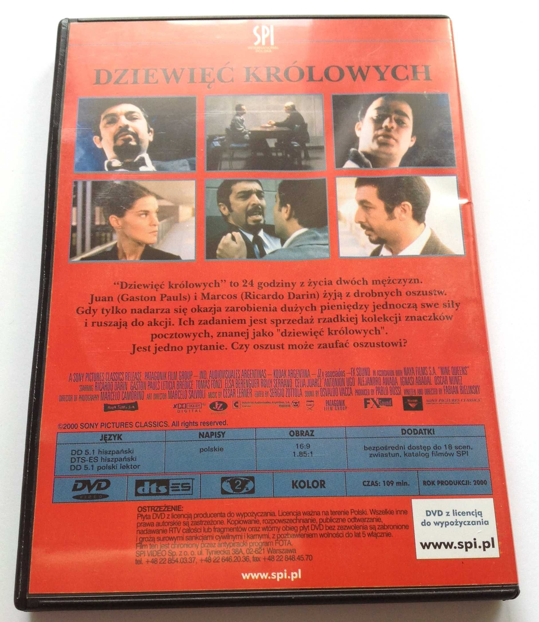 Dziewięć królowych DVD wydanie polskie