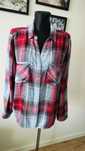 Bluzka damska 44 koszulowa wyrazista krata Street One 2XL viskoza