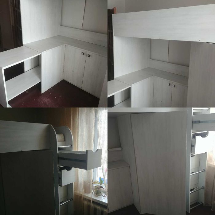 Ліжко із шафою для одягу