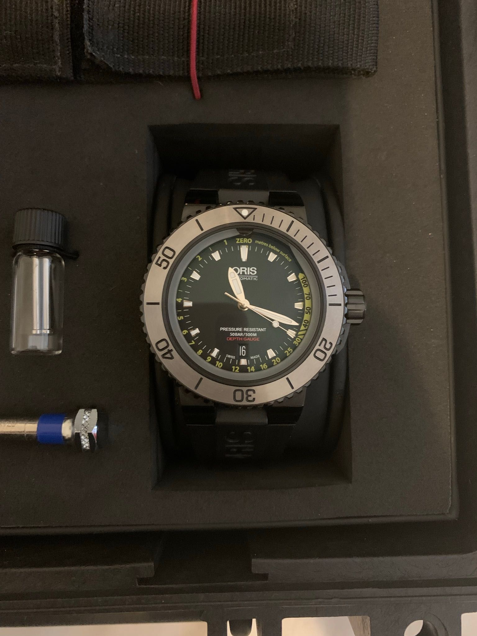 Relógio- Oris Aquis Depth Gauge