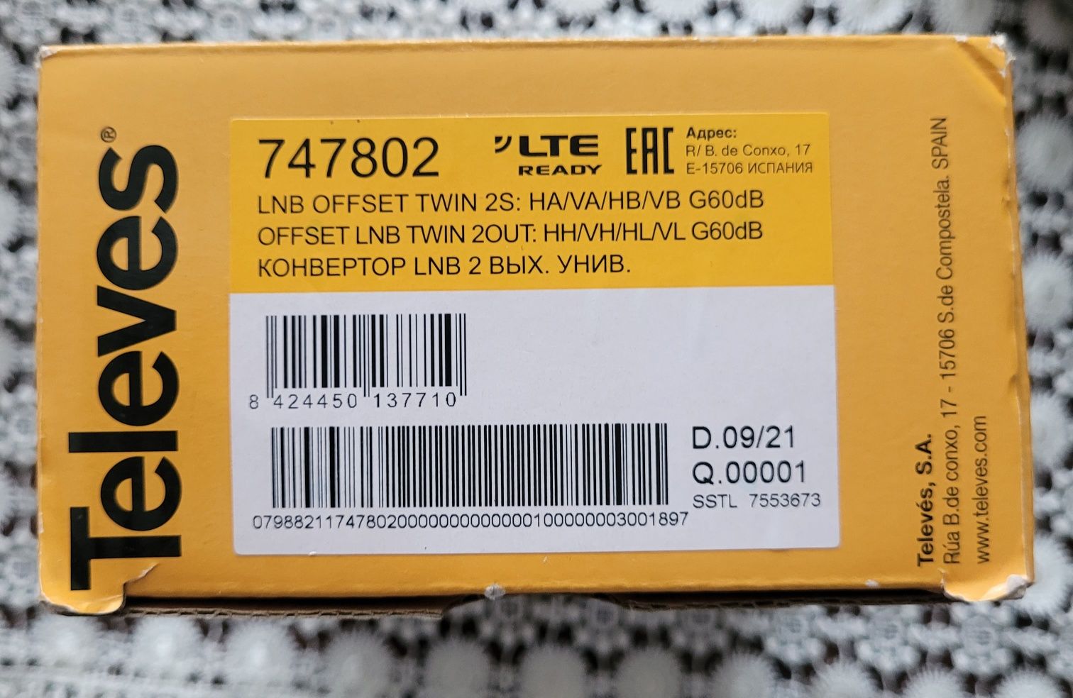 Televes LNB Twin 747802