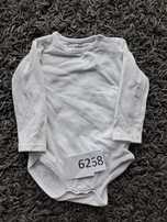 Body niemowlęce białe gładkie długi rękaw Sweet & Soft