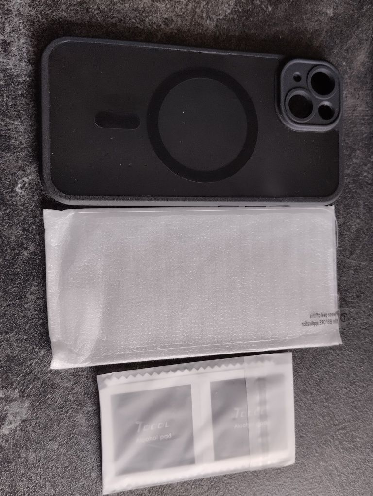 TOCOL 3w1 plecki iPhone'a 13 z 2 ochr.ekranu pasuje do MagSafe