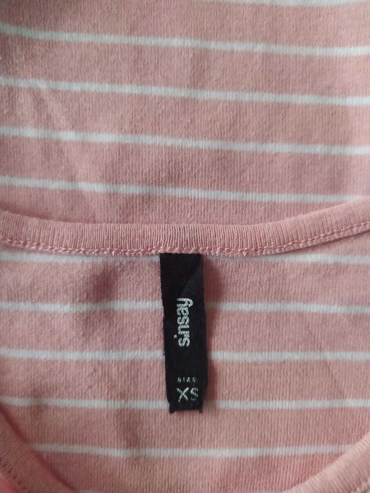 Bluzka na ramiączkach top w paski r.XS S Sinsay