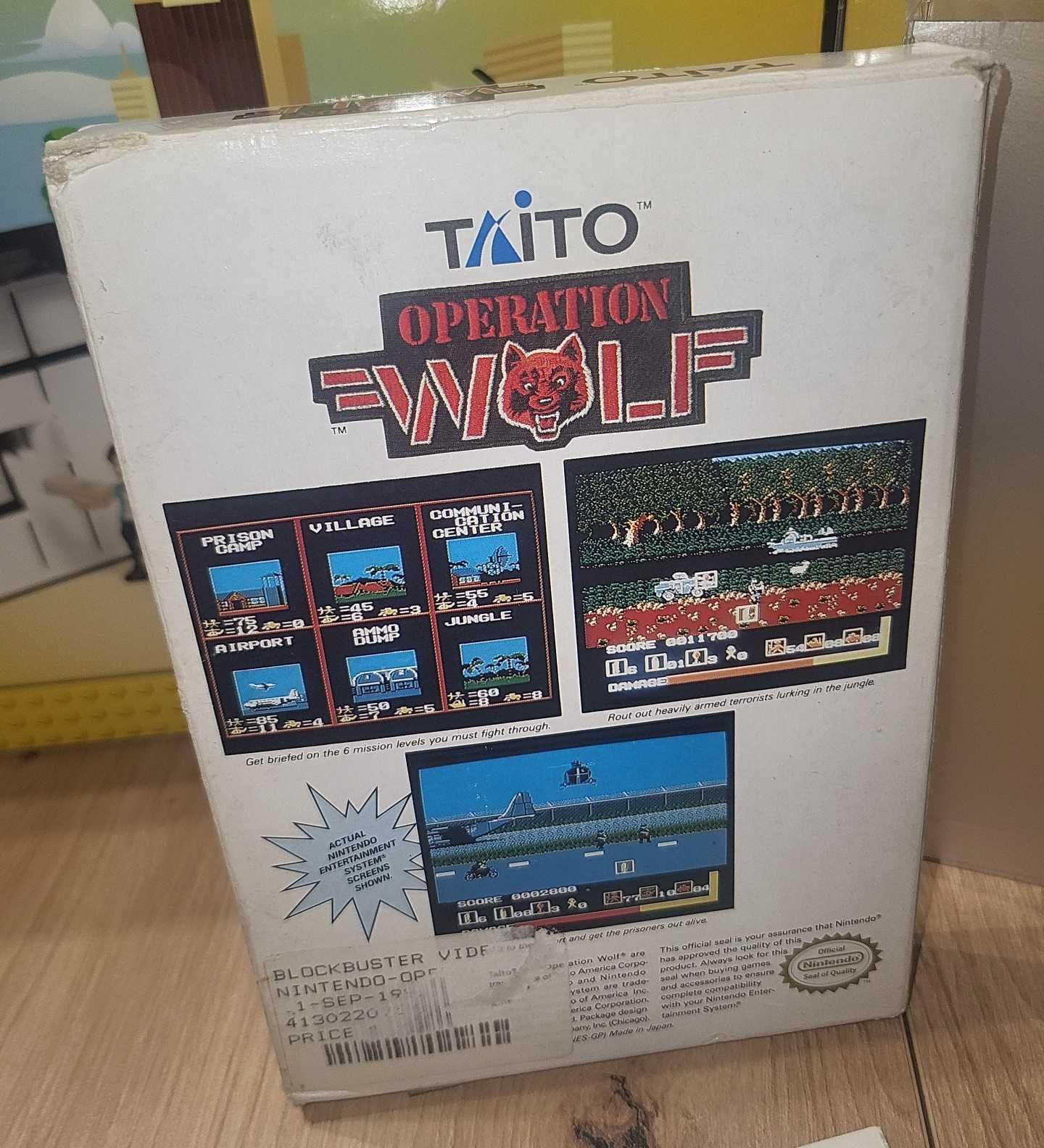 Gra Operation Wolf NINTENDO NES NTSC USA - DB- stan Komplet +Protektor