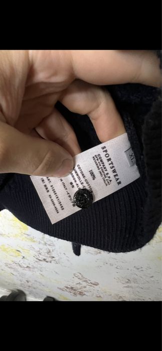 Свитер вязаный кофта Stone Island Винтаж оригинал размер L XL
