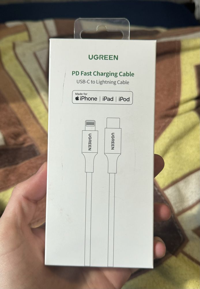 Кабель UGREEN USB-C/Lightning, швидка зарядка, для iPhone, б/в