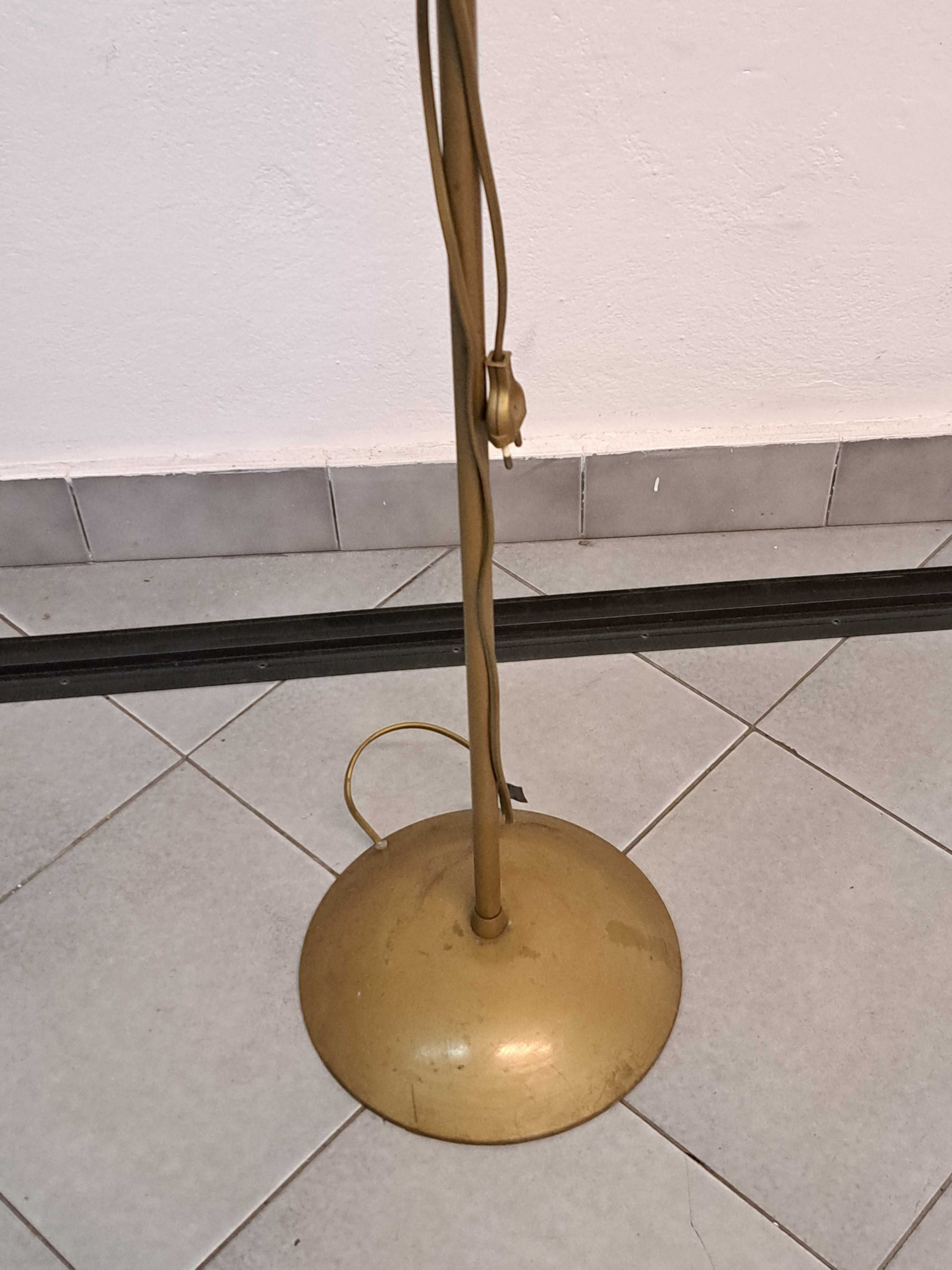 Lampa stojaca,pokojowa  z dwoma kloszami ze szkla cieiownego