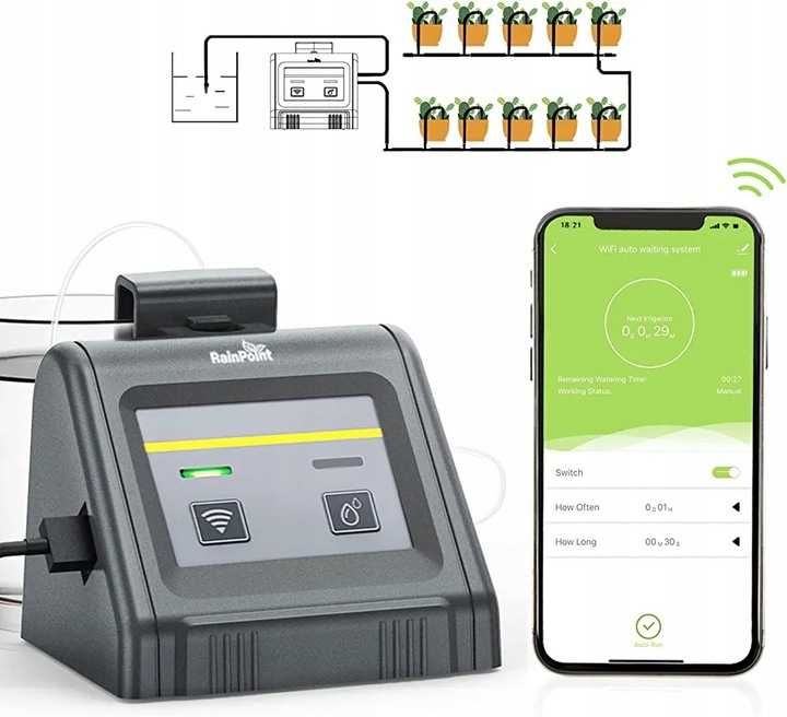 Zestaw automatycznego nawadniania kropelkowego elektroniczny wifi
