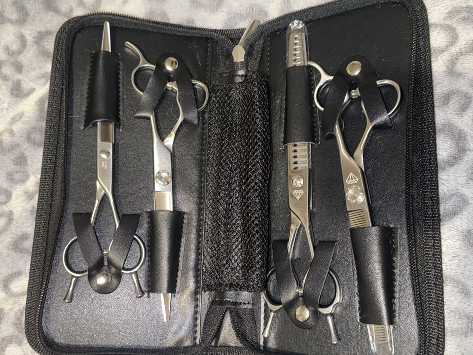 nożyczki groomerskie zestaw diamond