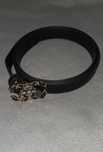Pasek damski chanel czarny 115 cm
