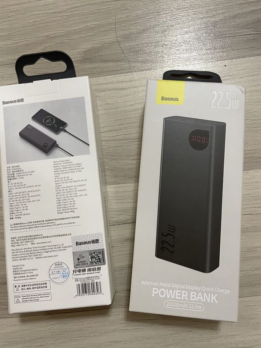 Baseus adanam павербанк 20000mAh 22.5w