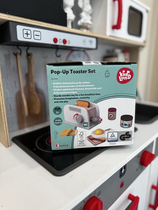 Деревʼяна дитяча кухня Lupilu, Ikea, органайзери до дитячої кухні