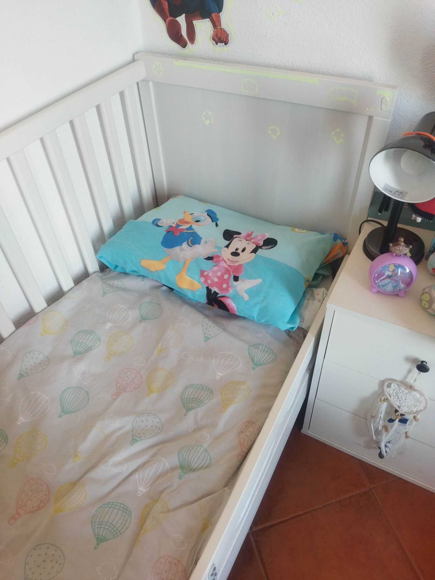Berço berco cama bebé com colchão, conjunto muito completo