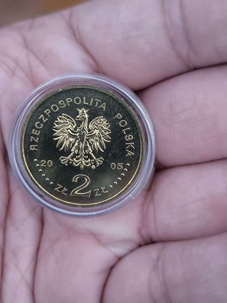 Moeda Comemorativa 2 Złotych – Morte de João Paulo II (Polónia, 2005)