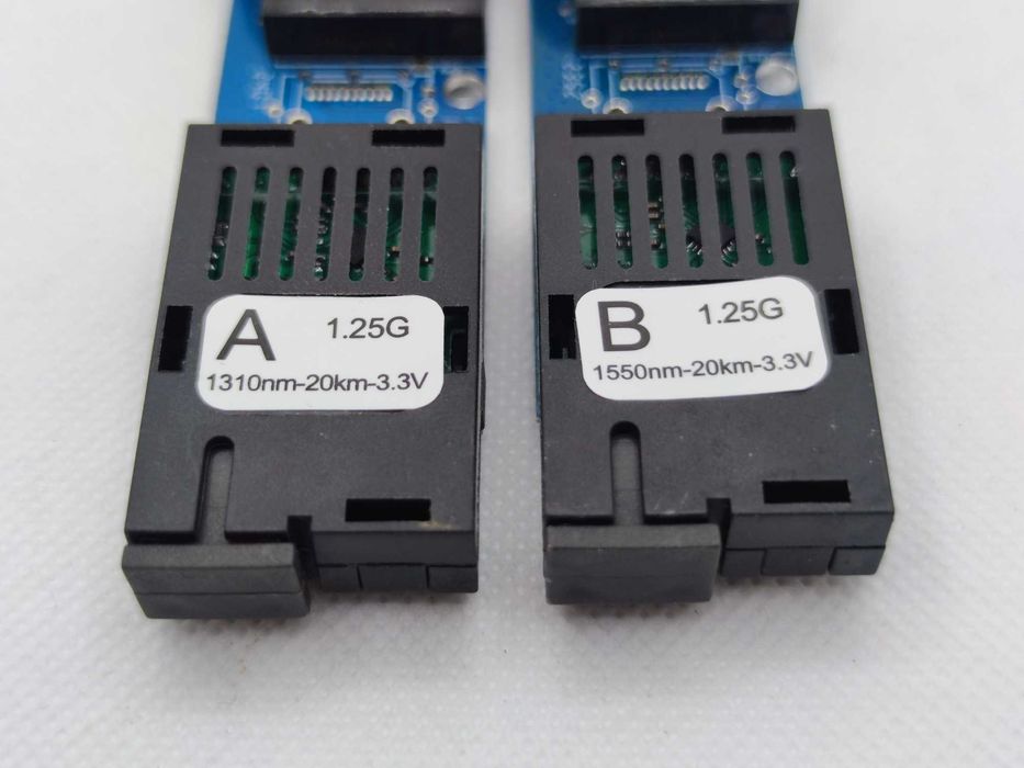 Медіаконвертер оптичний пара 1000M 20km SC RJ45 Gigabit 1310/1550 nm