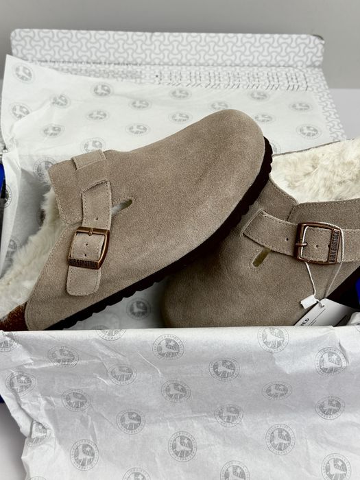 Клоги Birkenstock boston shearling шльопанці  біркеншток биркенсток
