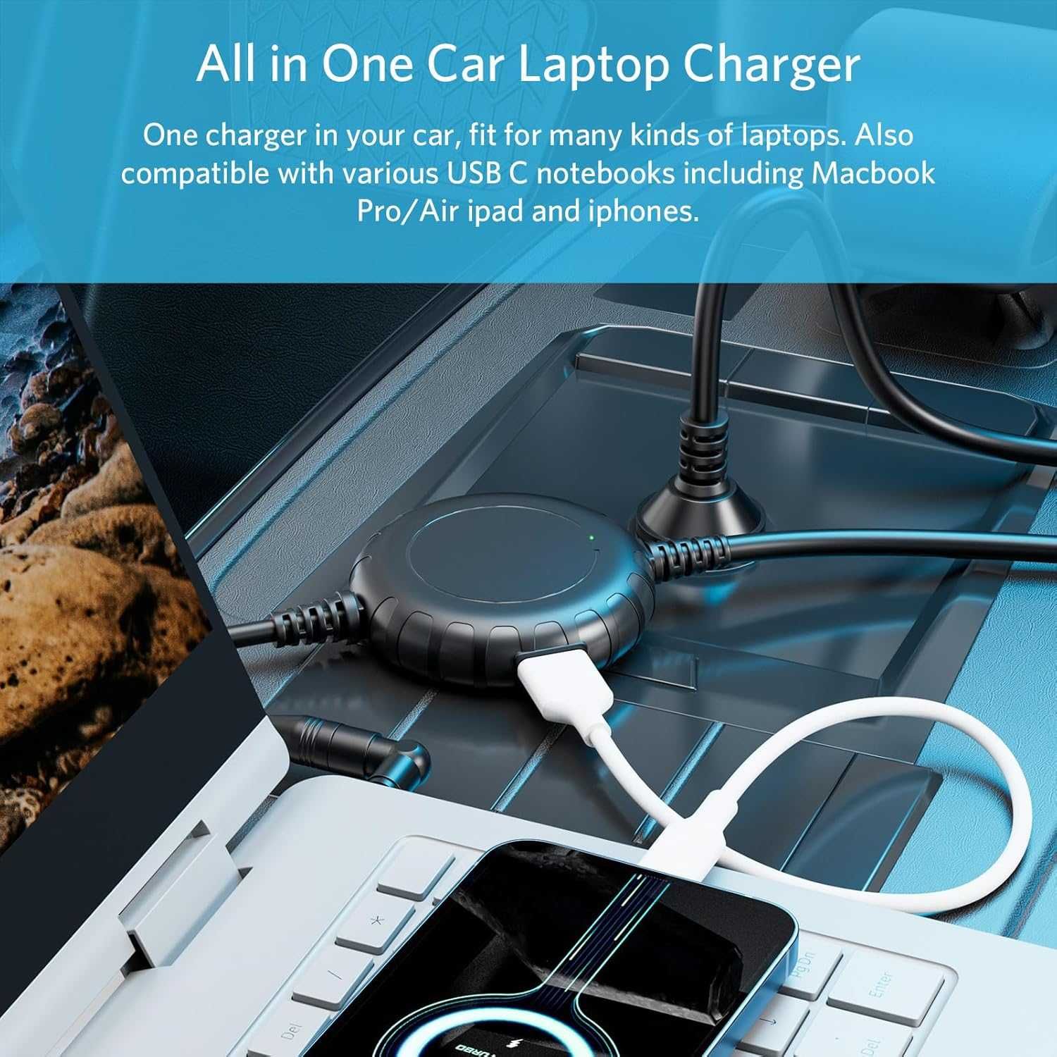 Belker ładowarka samochodowa do laptopa USB-C Samsung MacBook