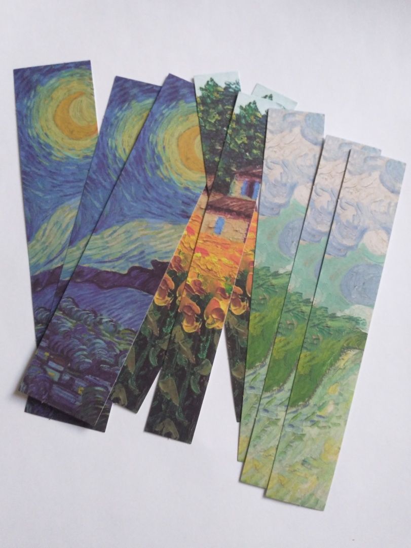 papiery samoprzylepne scrapbooking Vincent van Gogh naklejki sztuka