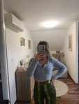 Bluzka crop top kardigan guziki rozpinany dekolt sexy sweterek