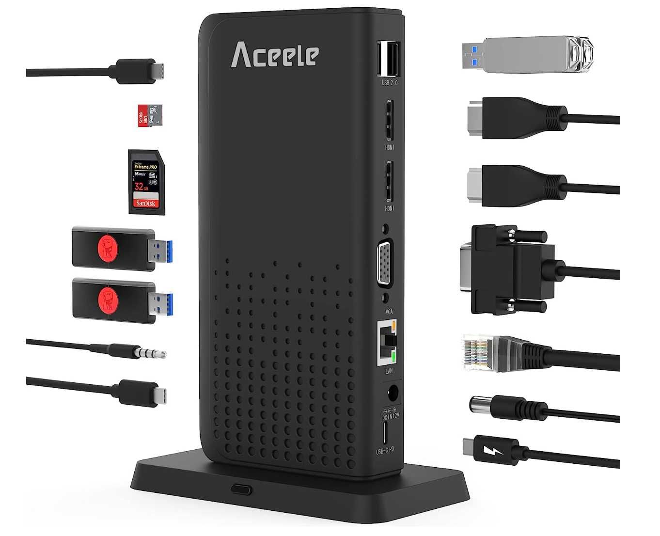 Stacja dokująca Aceele Mac Windows USB-C Docking Station