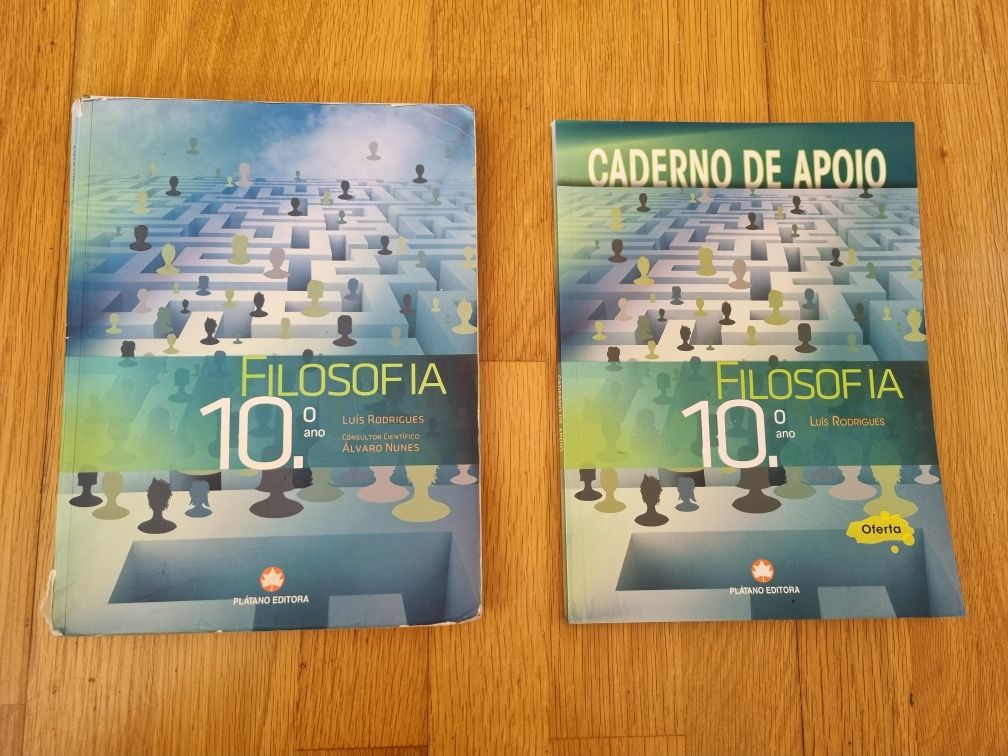 Filosofia 10.ano  e caderno de atividades da Plátano Editora