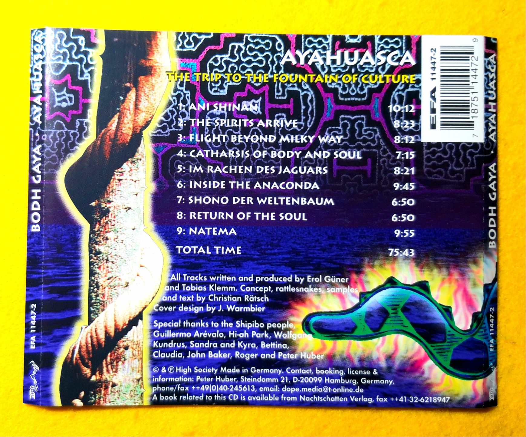 Bodh Gaya – Ayahuasca (The Trip To The Fountain Of Culture) CD, 1998