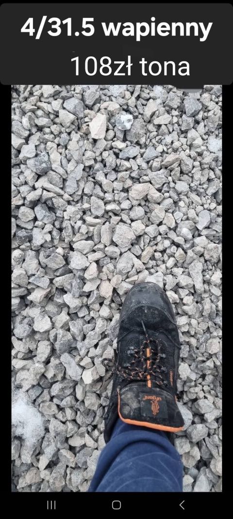 Kamien Kruszywo granit wapiene na plac