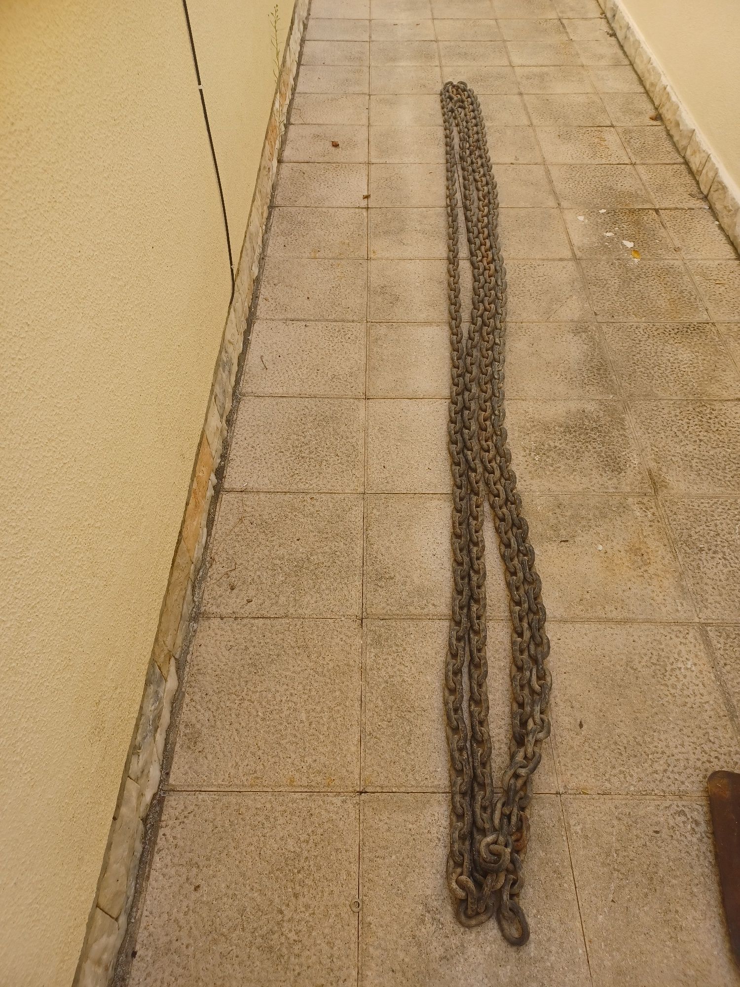 Corrente aço elos 12mm com 13.30mt