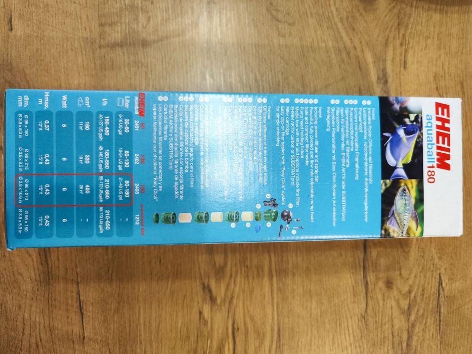 Filtr wewnętrzny eheim aqaball 180