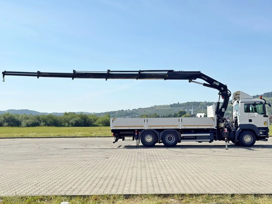 MAN TGS 26.400 * SKRZYNIA 6,55 m * HIAB 322 EP - 5 HIDUO + PILOT / STAN BDB