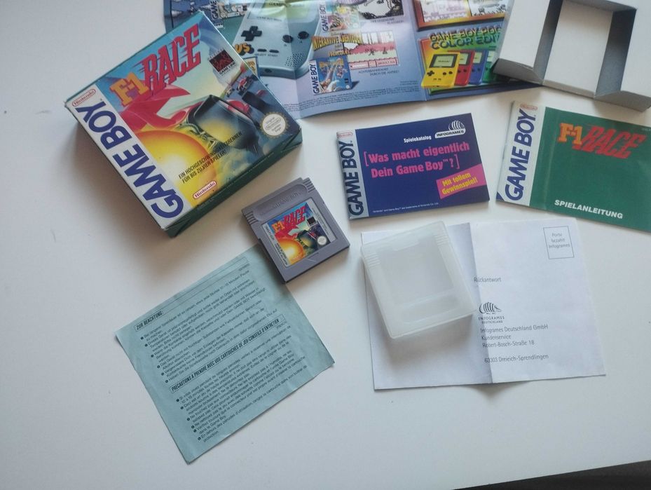 F-1 Race Gra Nintendo Gameboy Game Boy Classic Pocket pal DMG eur