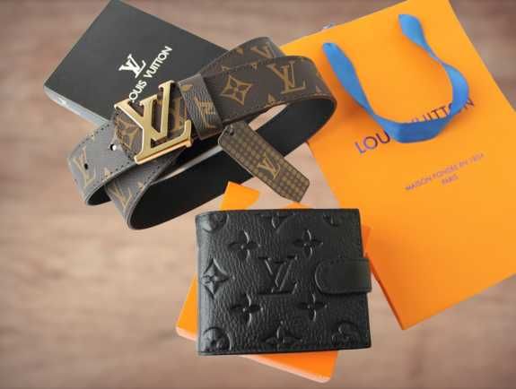 Оригинальный подарок Кожаный набор Louis Vuitton для мужчины
