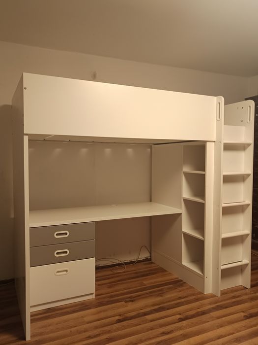 Sprzedam łóżko z biurkiem i szafa IKEA