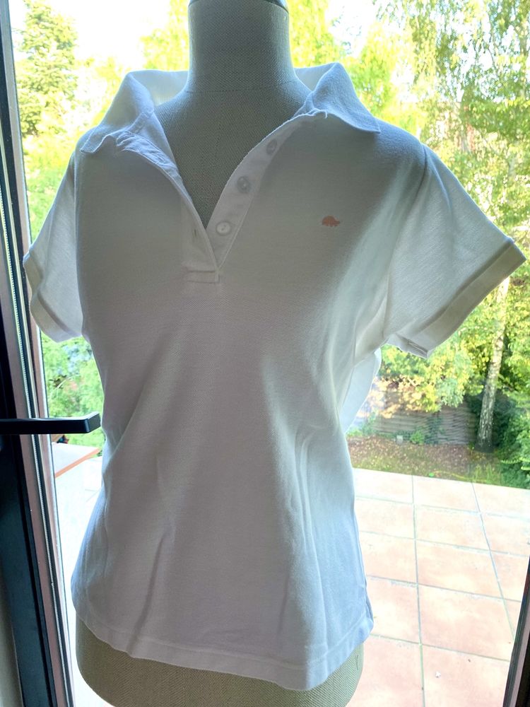 Polo t-shirt w kolorze bieli, r.42-44