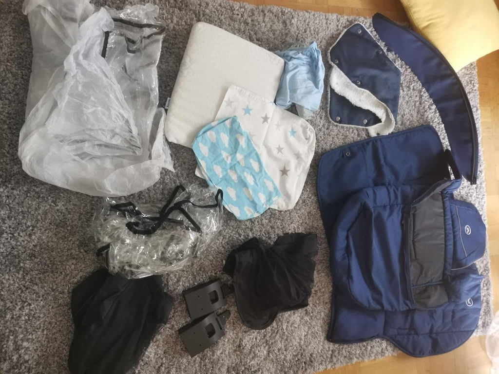Wózek Muuvo Quick 2.0 gondola + spacerówka + akcesoria