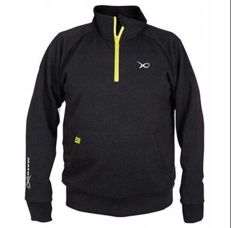 Bluza Matrix 1/4 Zip Sweat Black/Lime - roz. XL