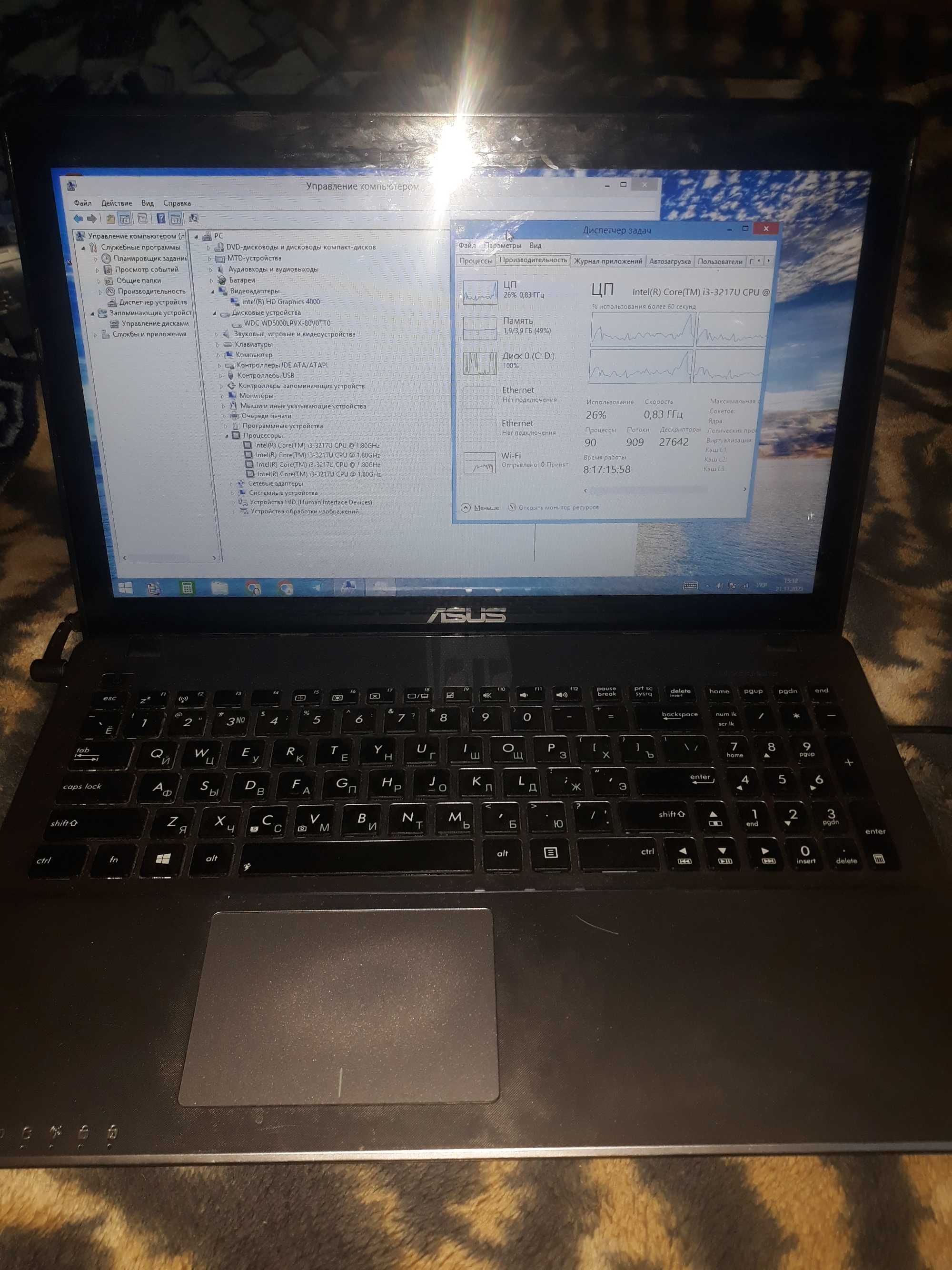 Ноутбук ASUS X550C i3-3217U/6Гб/500Гб 15,6" ТАЧЕВЫЙ!!!